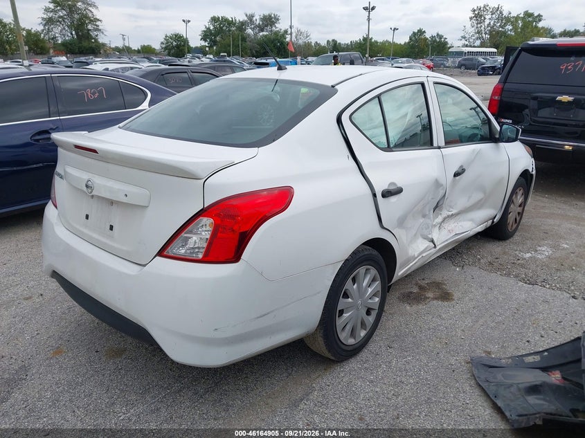 Vin: 3n1cn7ap6jl838267, lot: 46664747, nissan versa 1.6 s+ 20184