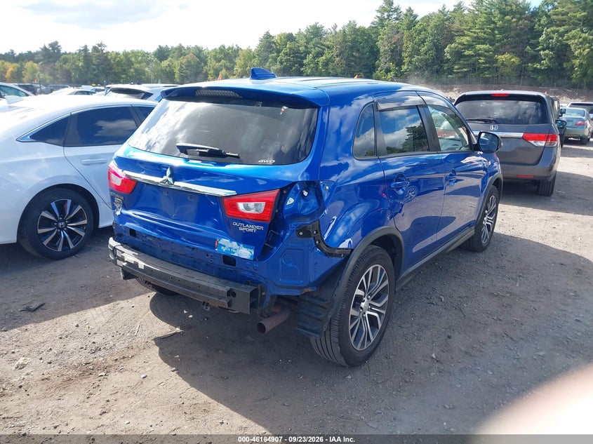 Vin: ja4ar3au0ju015650, lot: 46664749, mitsubishi outlander sport 2.0 le 20184
