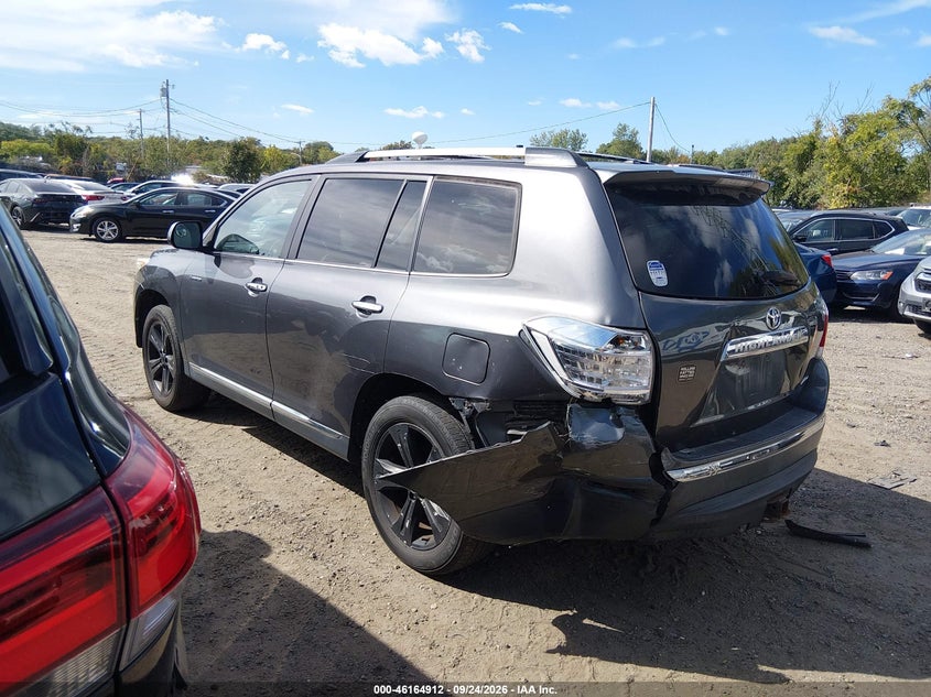 Vin: 5tddk3eh2cs105653, lot: 46664754, toyota highlander limited v6 20123