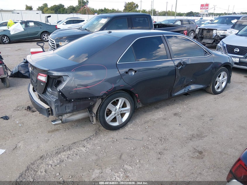 Vin: 4t1bf1fk1cu030073, lot: 46664775, toyota camry se 20124
