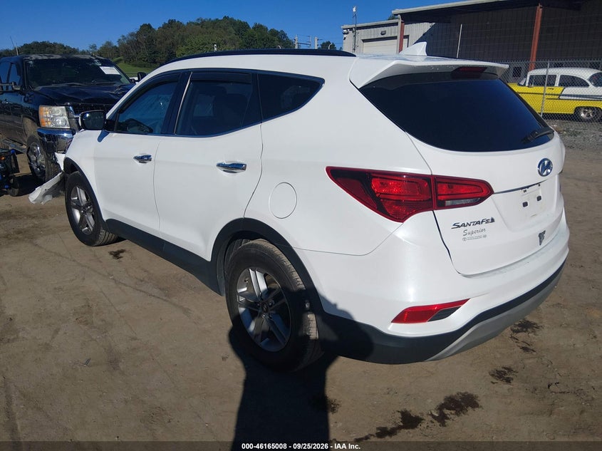 Vin: 5nmzu3lb0jh104726, lot: 46664850, hyundai santa fe sport 2.4l 20183