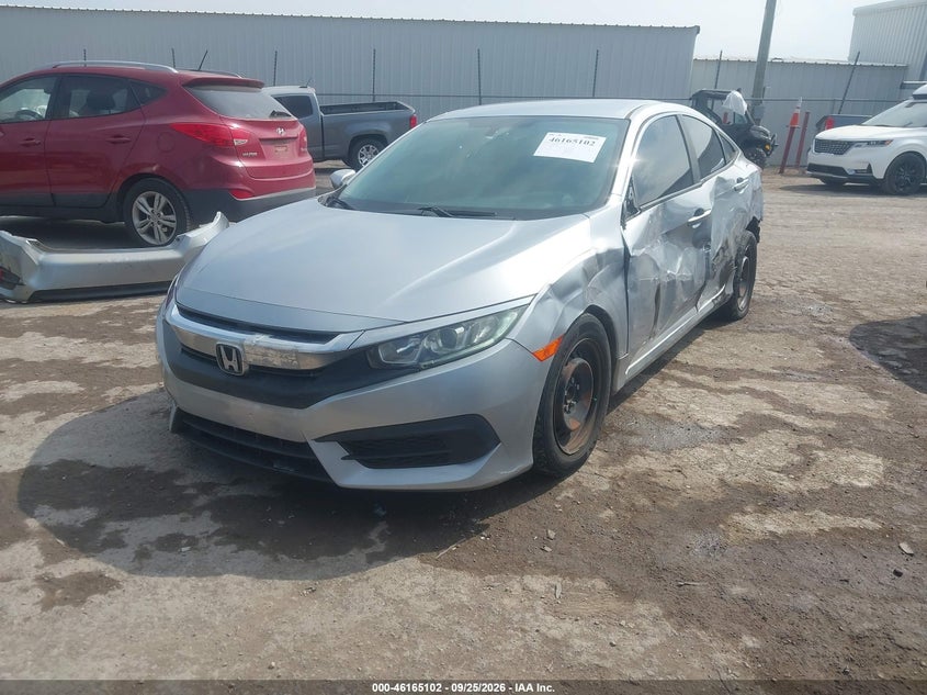 2016 Honda Civic, Левый бок, IAAI, VIN 19XFC2F55GE054945 — фото 2