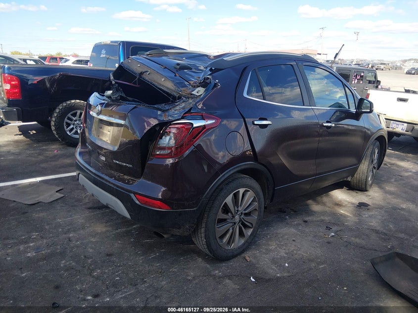 Vin: kl4cjasb0jb640031, lot: 46664969, buick encore preferred 20184