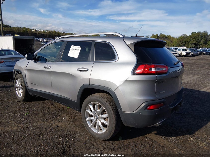 Vin: 1c4pjmds3ew254871, lot: 46664993, jeep cherokee limited 20143