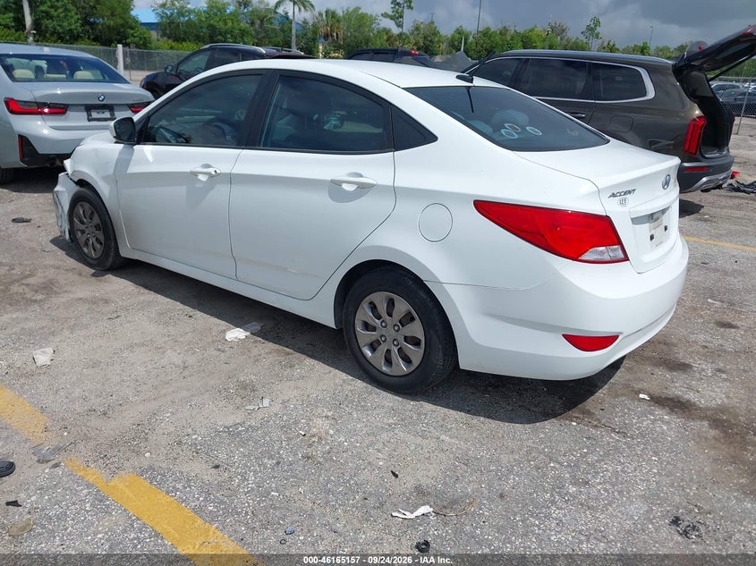 Vin: kmhct4ae9gu063912, lot: 46664999, hyundai accent se 20163