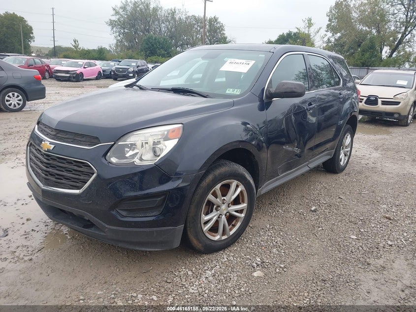 Vin: 2gnfleek9h6205562, lot: 46665000, chevrolet equinox ls 20172