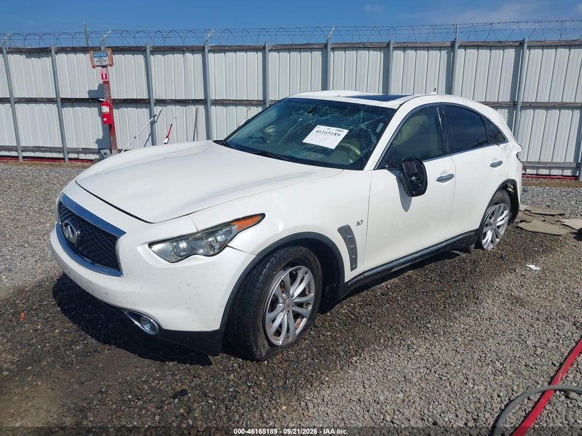 Vin: jn8cs1mu7hm140386, lot: 46665031, infiniti qx70 20172