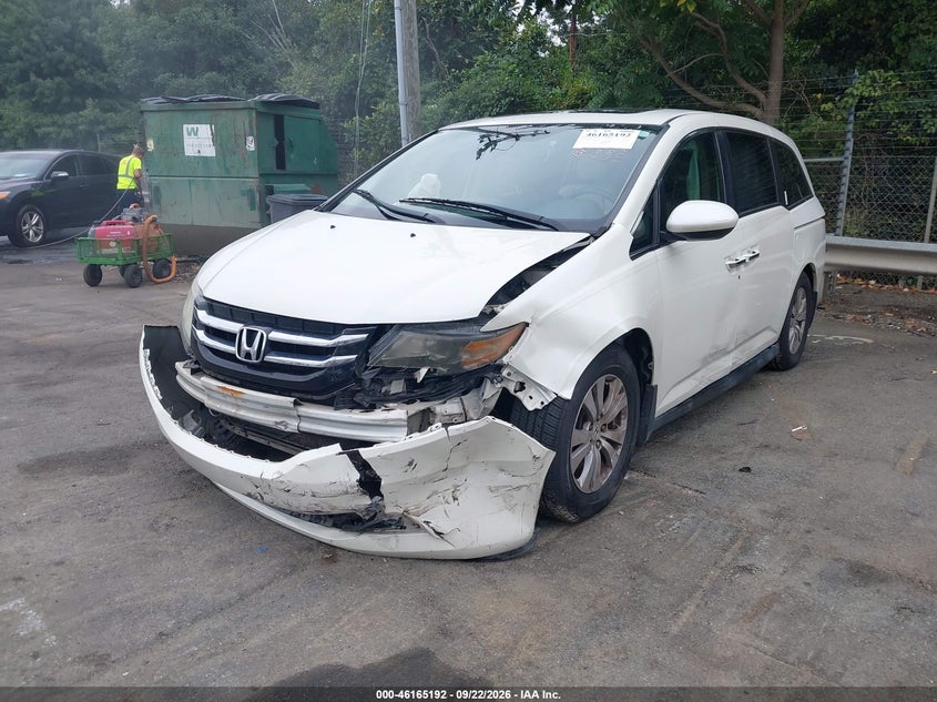 Vin: 5fnrl5h63fb119451, lot: 46665034, honda odyssey ex-l 20152