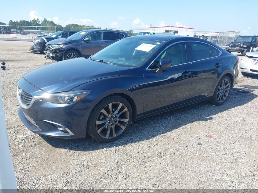 Vin: jm1gj1w52g1443534, lot: 46665085, mazda 6 grand touring 20162