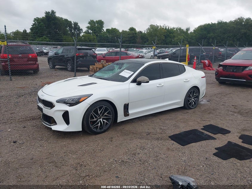 Vin: knae35ld1p6134898, lot: 46665107, kia stinger gt-line 20232