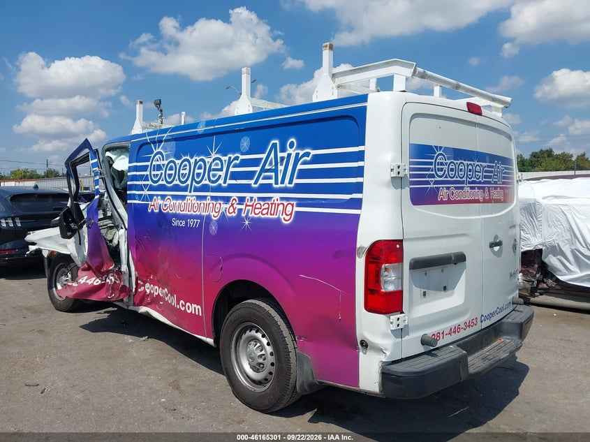 Vin: 1n6bf0km7kn806010, lot: 46665143, nissan nv cargo nv1500 s v6 20193