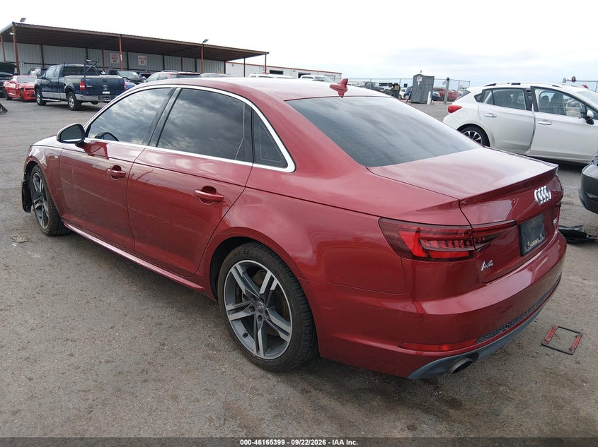 Vin: waufnaf49jn000821, lot: 46665241, audi a4 2.0t premium 20183