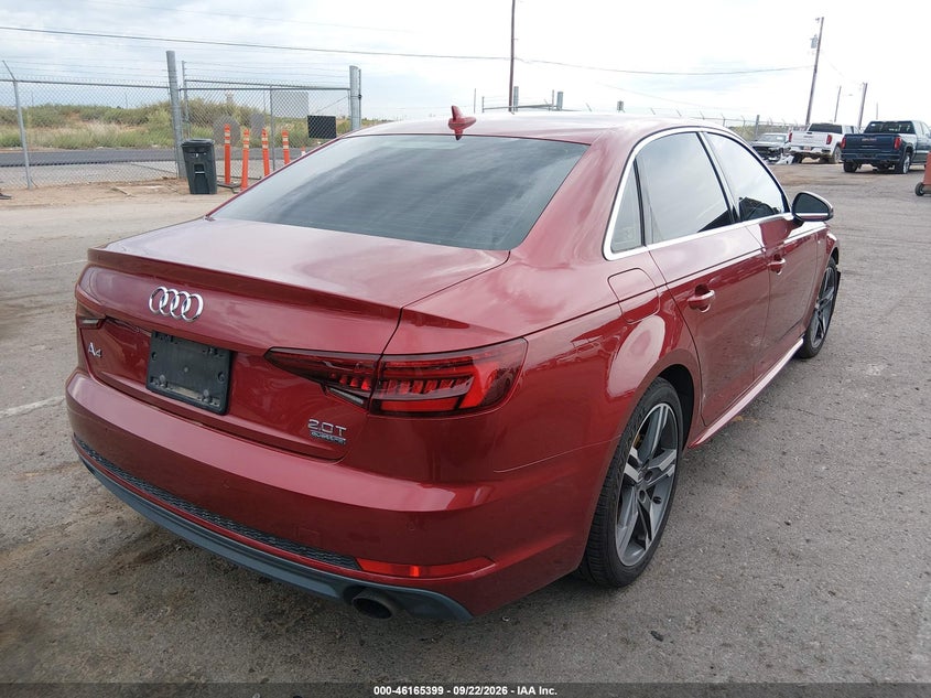 Vin: waufnaf49jn000821, lot: 46665241, audi a4 2.0t premium 20184