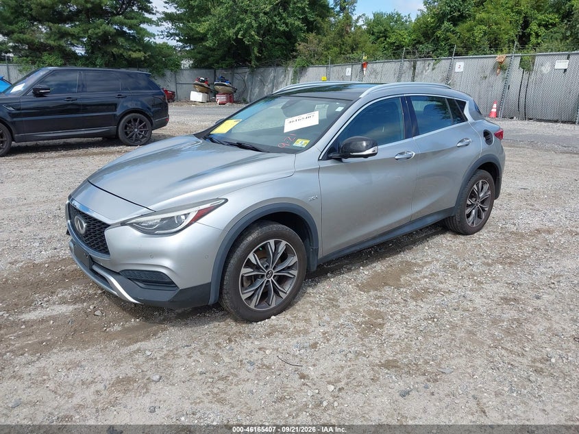 Vin: sjkch5cr7ka007437, lot: 46665249, infiniti qx30 luxe 20192