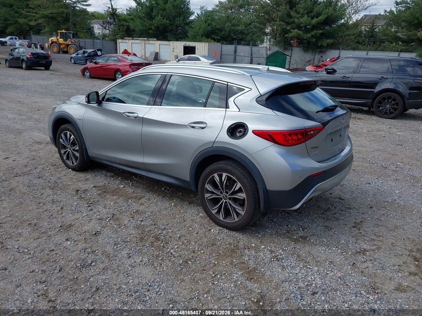 Vin: sjkch5cr7ka007437, lot: 46665249, infiniti qx30 luxe 20193