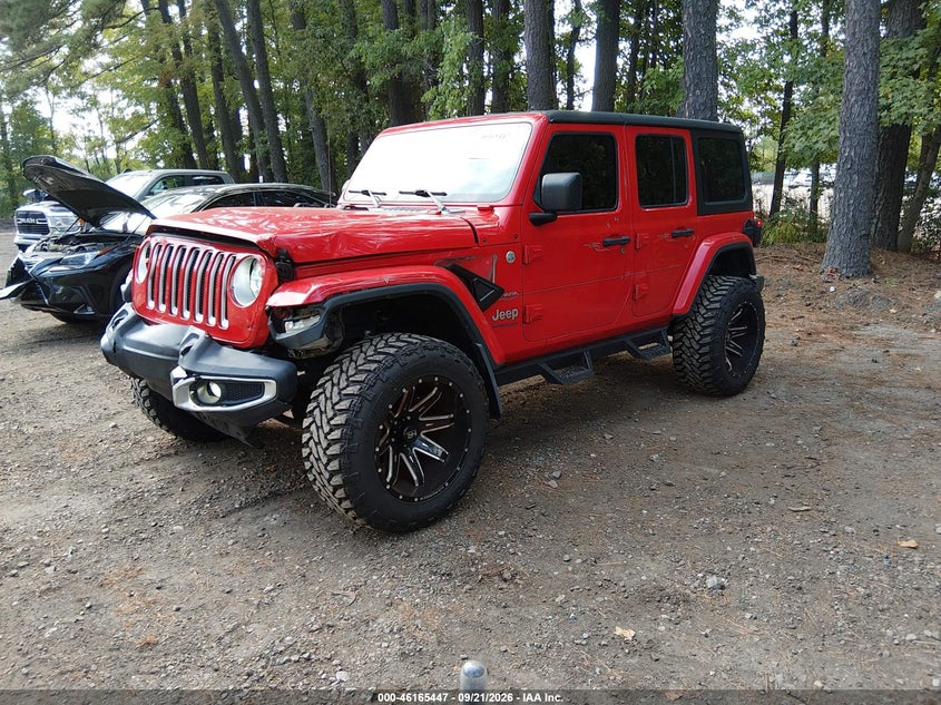 Vin: 1c4hjxen2kw575231, lot: 46665289, jeep wrangler unlimited sahara 4x4 20192