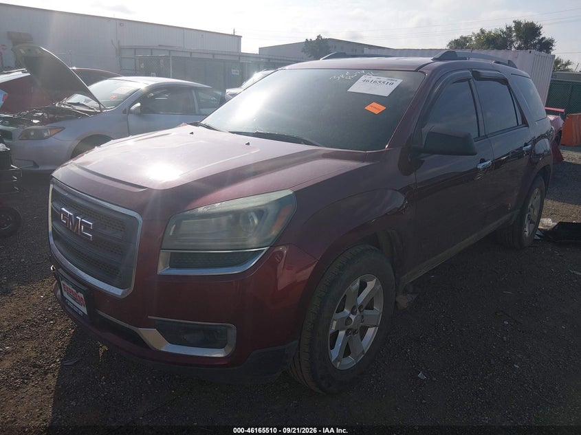 Vin: 1gkkrpkdxfj133380, lot: 46665352, gmc acadia sle-2 20152