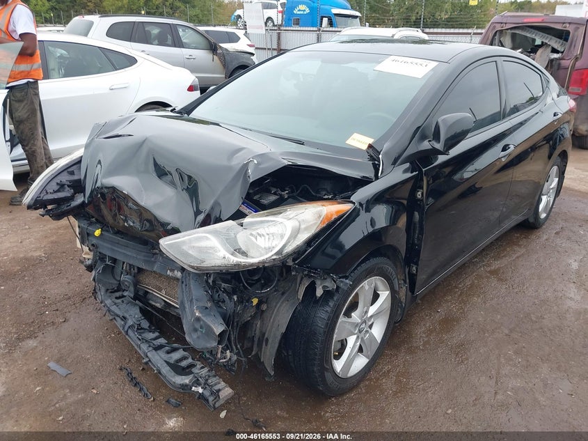 2013 Hyundai Elantra Gls, Удар спереди, IAAI, VIN KMHDH4AE8DU022303 — фото 2