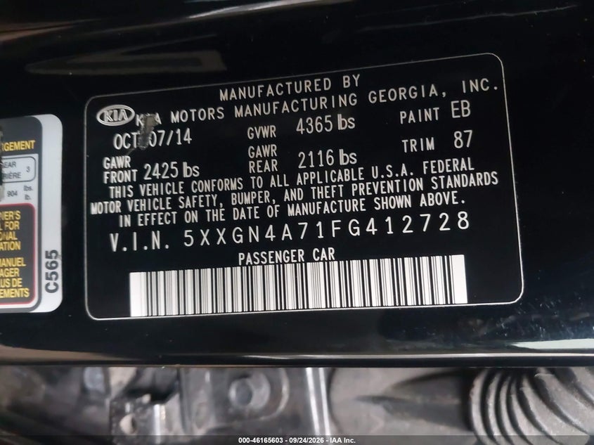 2015 KIA OPTIMA EX · Photo 9