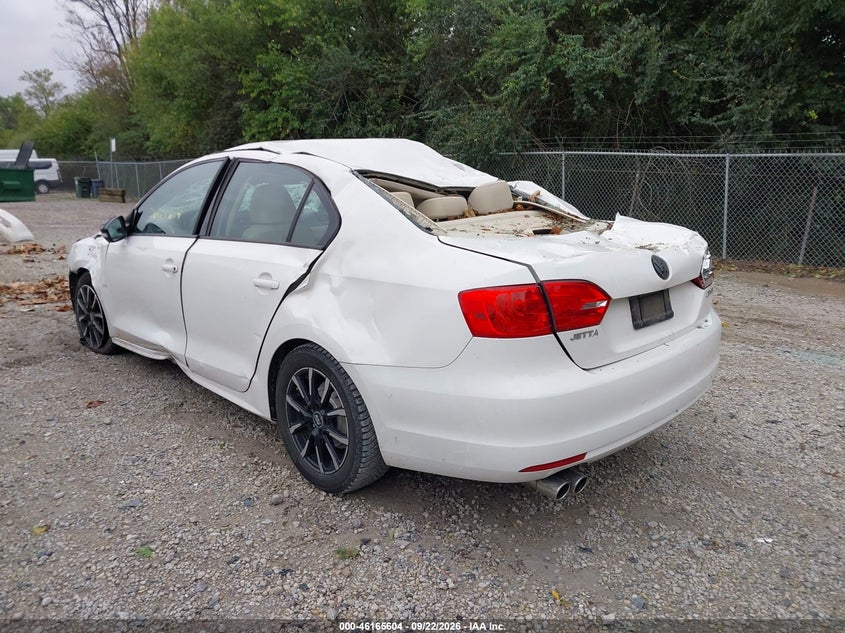 Vin: 3vwdz7aj9bm381366, lot: 46665446, volkswagen jetta 2.5l se 20113