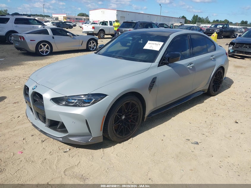 2022 BMW M3, Пошкодження двигуна, IAAI, VIN WBS33AY08NFM64004 — фото 2