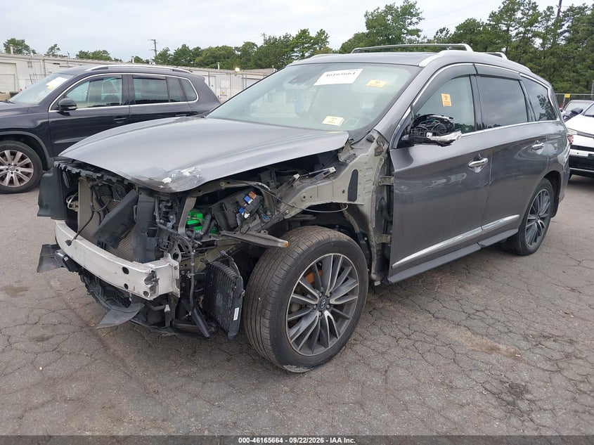 Vin: 5n1dl0mm1kc554831, lot: 46665506, infiniti qx60 luxe 20192