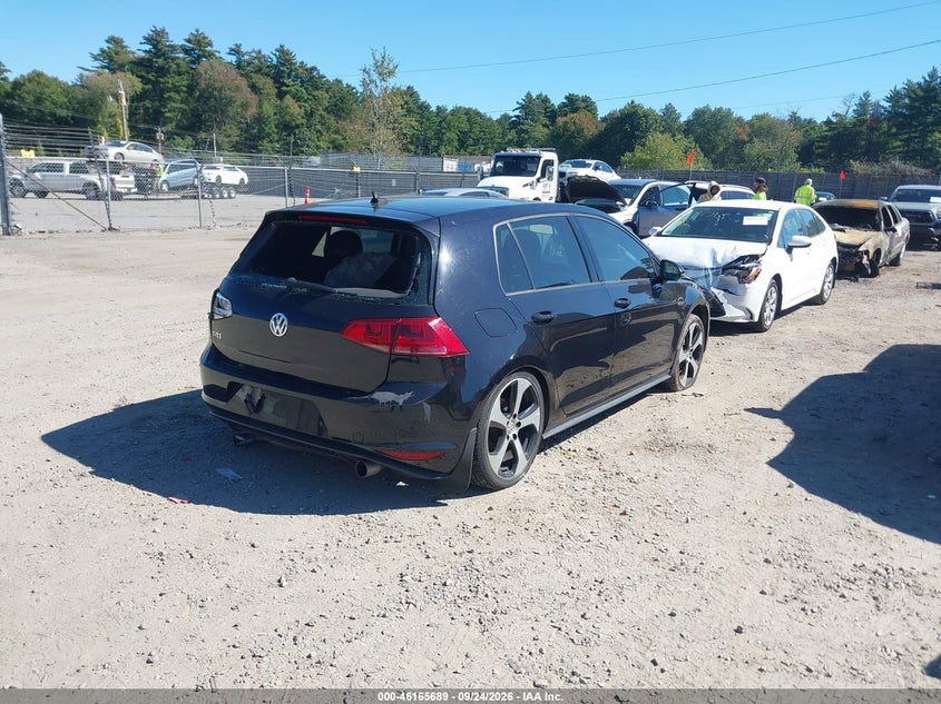 Vin: 3vw4t7au3gm003787, lot: 46665531, volkswagen golf gti se 4-door 20164