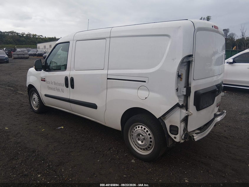 Vin: zfbhrfab2n6w48667, lot: 46665536, ram promaster city cargo van 20223