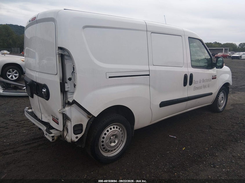 Vin: zfbhrfab2n6w48667, lot: 46665536, ram promaster city cargo van 20224