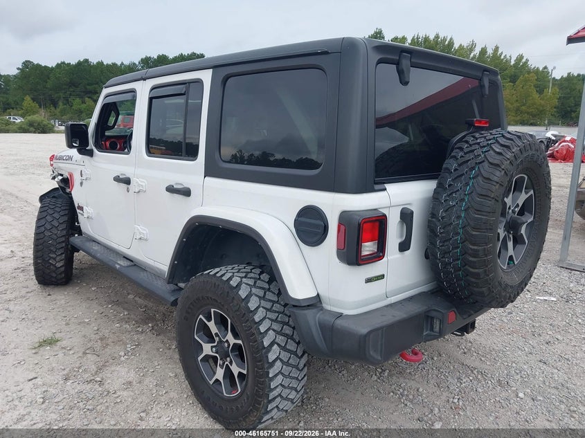 Vin: 1c4jjxfmxmw778832, lot: 46665593, jeep wrangler unlimited rubicon 20213