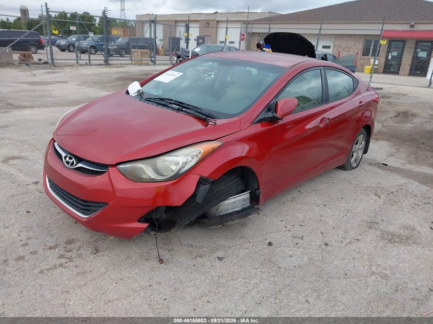 Vin: kmhdh4ae0du864603, lot: 46665645, hyundai elantra gls 20132