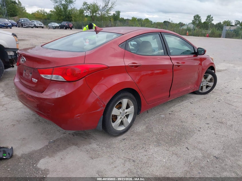 Vin: kmhdh4ae0du864603, lot: 46665645, hyundai elantra gls 20134