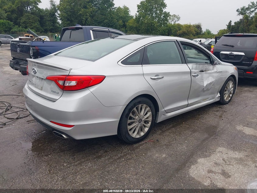 Vin: 5npe34af8fh010701, lot: 46665681, hyundai sonata 2.4l limited 20154
