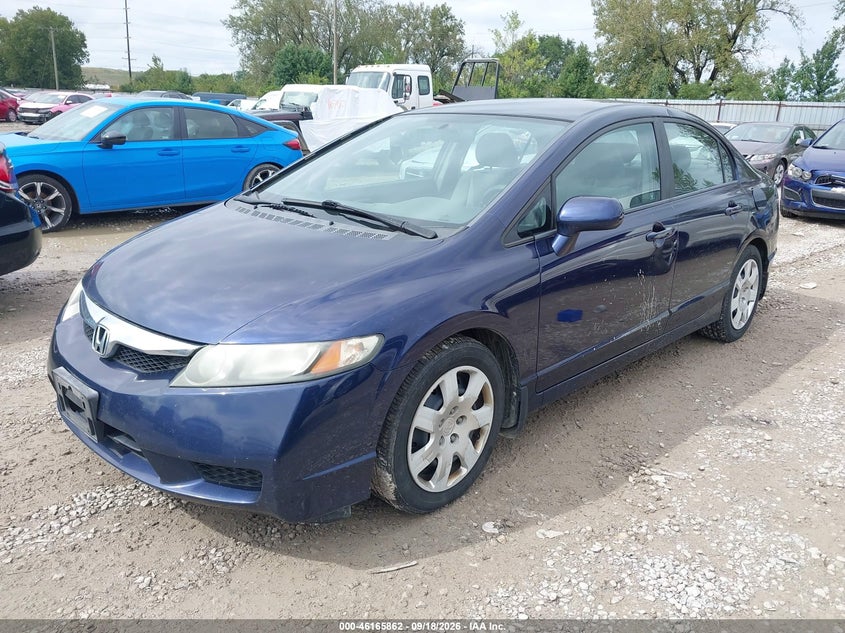 Vin: 19xfa1f55be010159, lot: 46665704, honda civic lx 20112