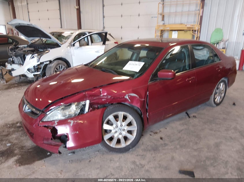 2007 Honda Accord 3.0 Ex, Front End, IAAI, VIN 1HGCM66597A002374 — photo 2