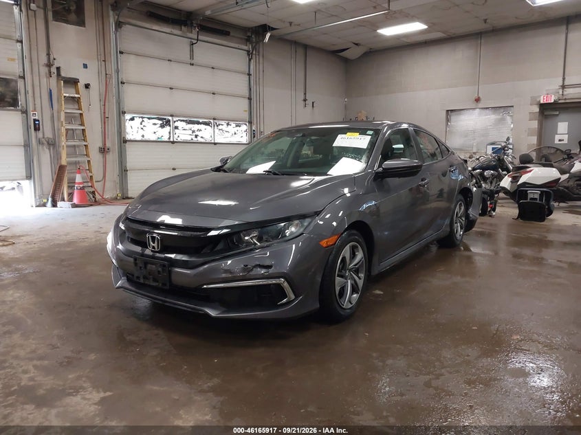 Vin: 2hgfc2f65kh570102, lot: 46665759, honda civic lx 20192