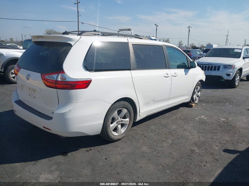 Vin: 5tdkz3dc1hs874998, lot: 46665869, toyota sienna le 8 passenger 20174