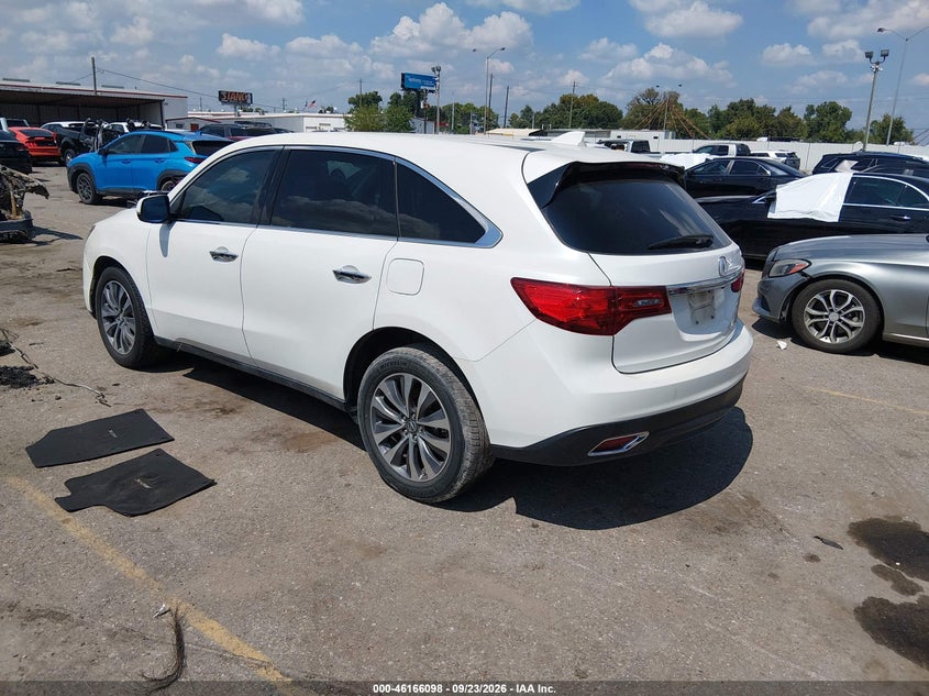 Vin: 5fryd4h68eb025193, lot: 46665940, acura mdx technology pkg w/entertainment pkg 20143