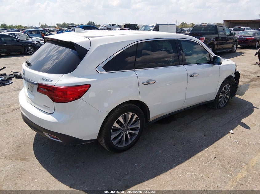 Vin: 5fryd4h68eb025193, lot: 46665940, acura mdx technology pkg w/entertainment pkg 20144