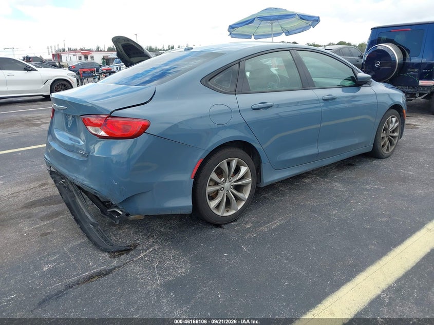 Vin: 1c3cccbb2fn597267, lot: 46665948, chrysler 200 s 20154