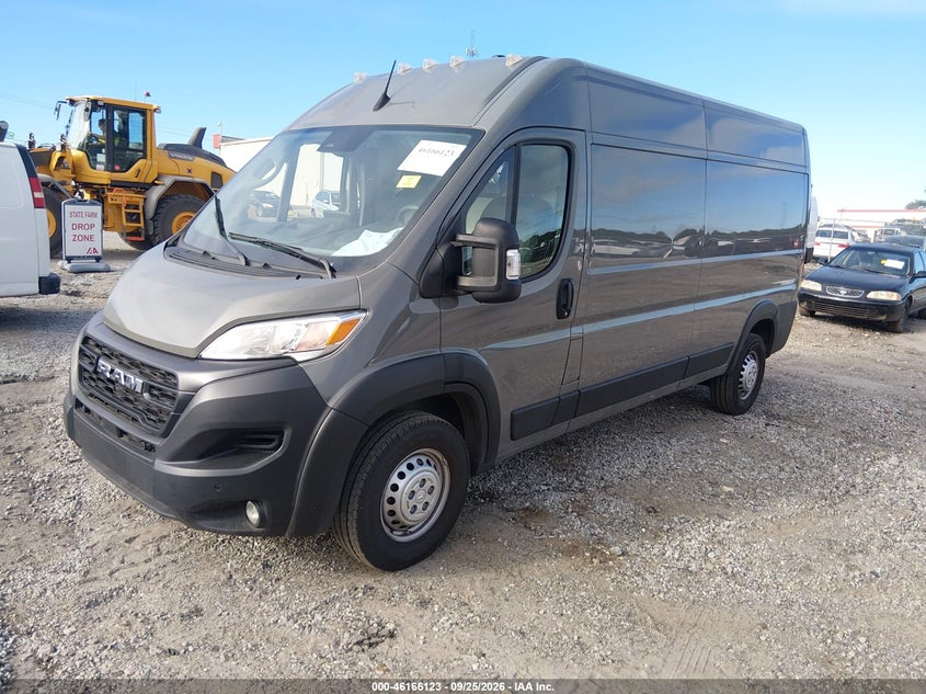 Vin: 3c6lrvdg3te155152, lot: 46665965, ram promaster 2500 tradesman high roof 159 wb w/pass seat 20262