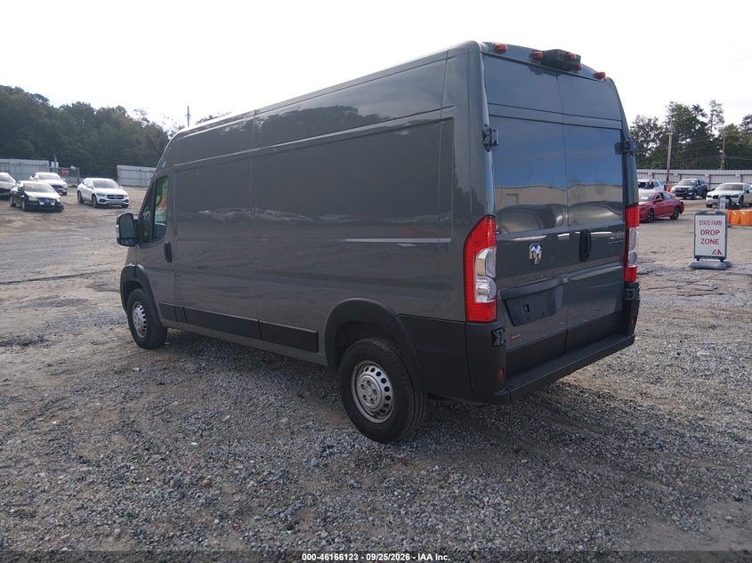 Vin: 3c6lrvdg3te155152, lot: 46665965, ram promaster 2500 tradesman high roof 159 wb w/pass seat 20263