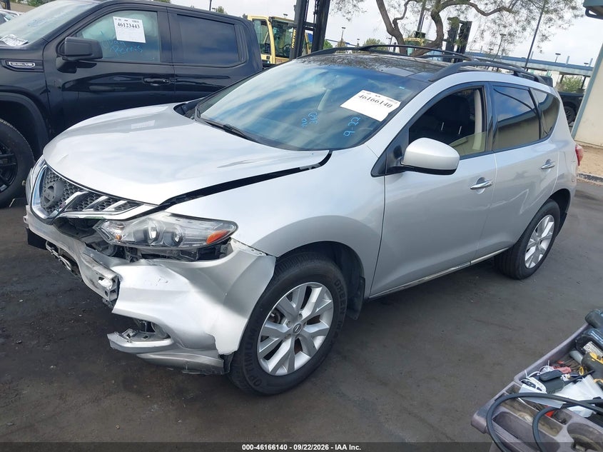 Vin: jn8az1muxcw121346, lot: 46665982, nissan murano sl 20122