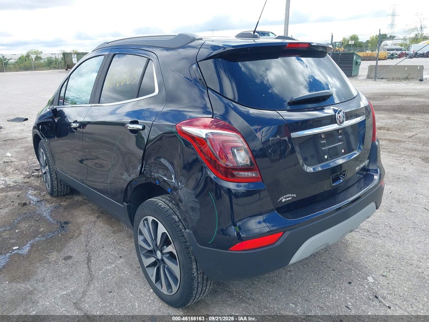 Vin: kl4cjesb9mb319035, lot: 46666005, buick encore awd preferred 20213