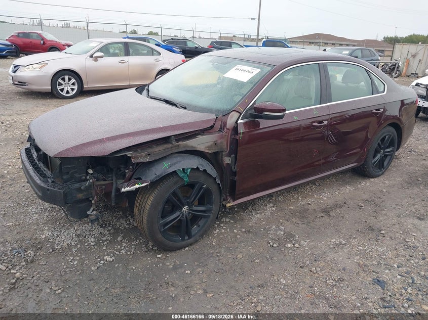 Vin: 1vwbn7a35dc055198, lot: 46666008, volkswagen passat 2.0l tdi se 20132
