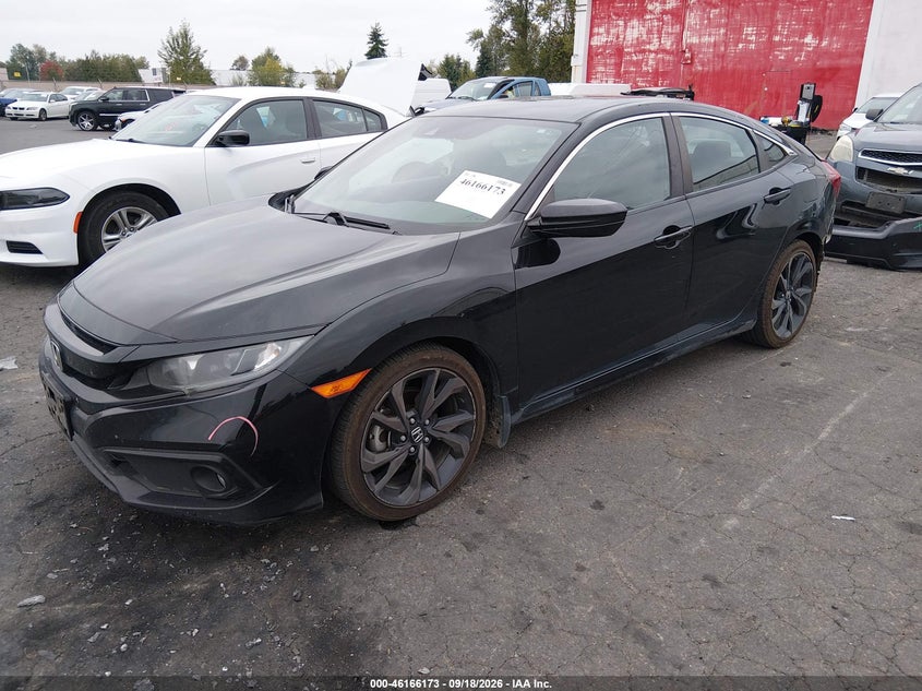 Vin: 19xfc2f84le204547, lot: 46666015, honda civic sport 20202