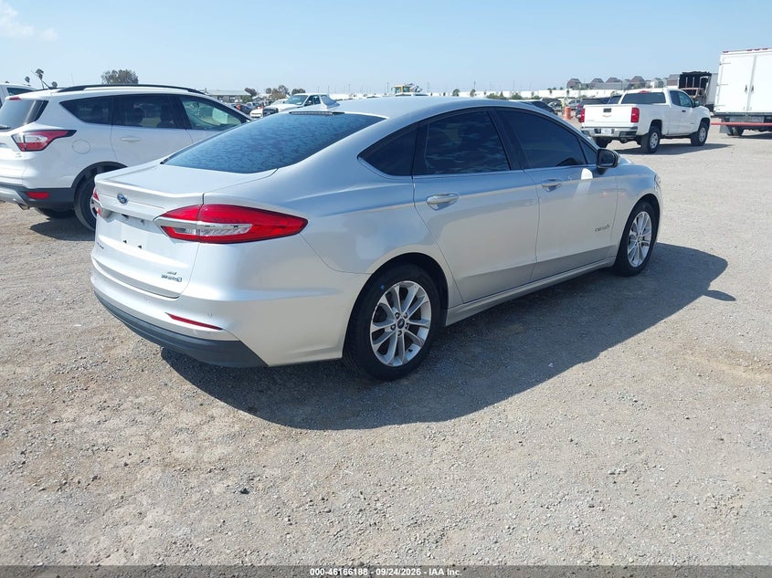 Vin: 3fa6p0lu2kr275334, lot: 46666030, ford fusion hybrid se 20194