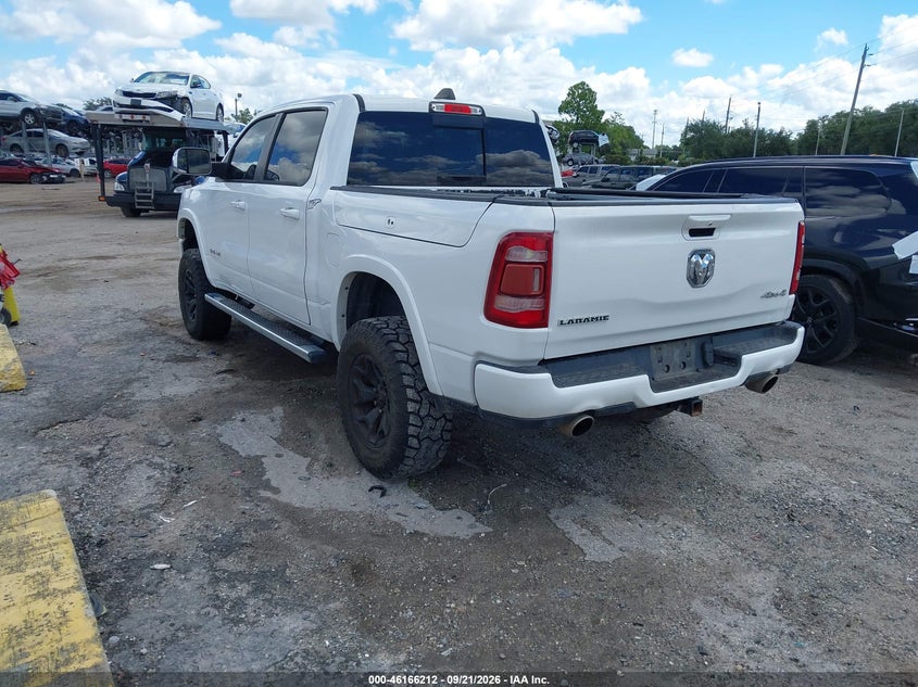 Vin: 1c6srfjt9kn777509, lot: 46666054, ram 1500 laramie  4x4 5'7 box 20193