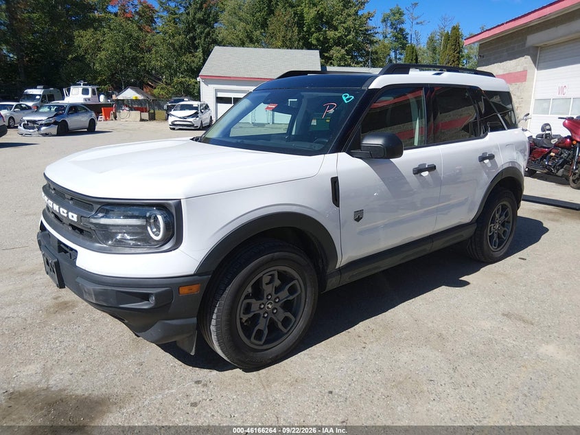 Vin: 3fmcr9b62nre35680, lot: 46666106, ford bronco sport big bend 20222