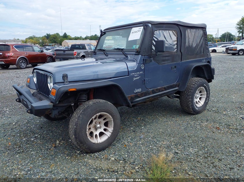 JEEP WRANGLER 2001 VIN 1J4FA49S91P326398